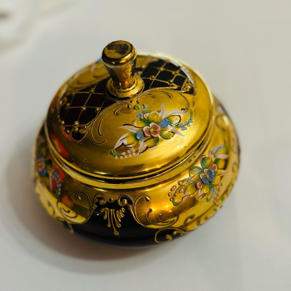 Gold and Black Decorative Trinket Box